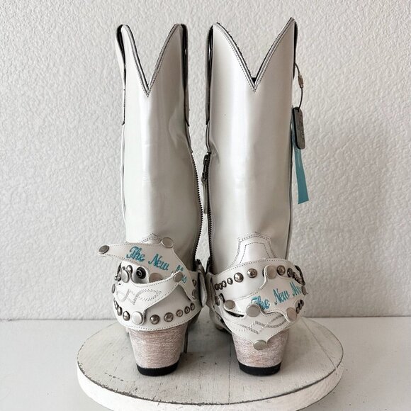Lane The New Mrs Womens Pearl White Cowboy Boots 11 Western Cowgirl Wedding Tall - Picture 3 of 14